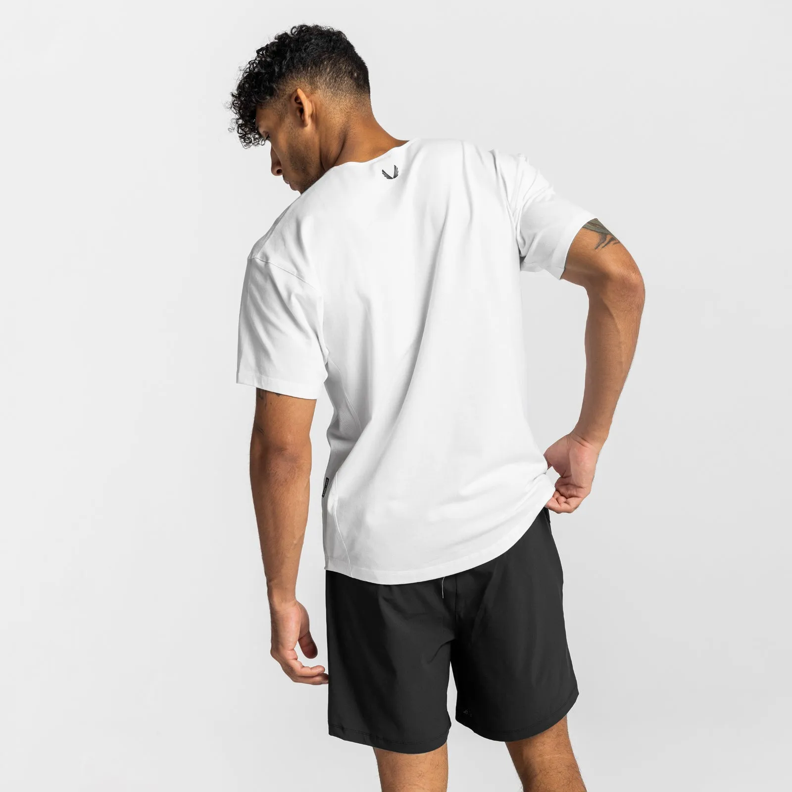 0612. CottonPlus™ Vented Tee - White