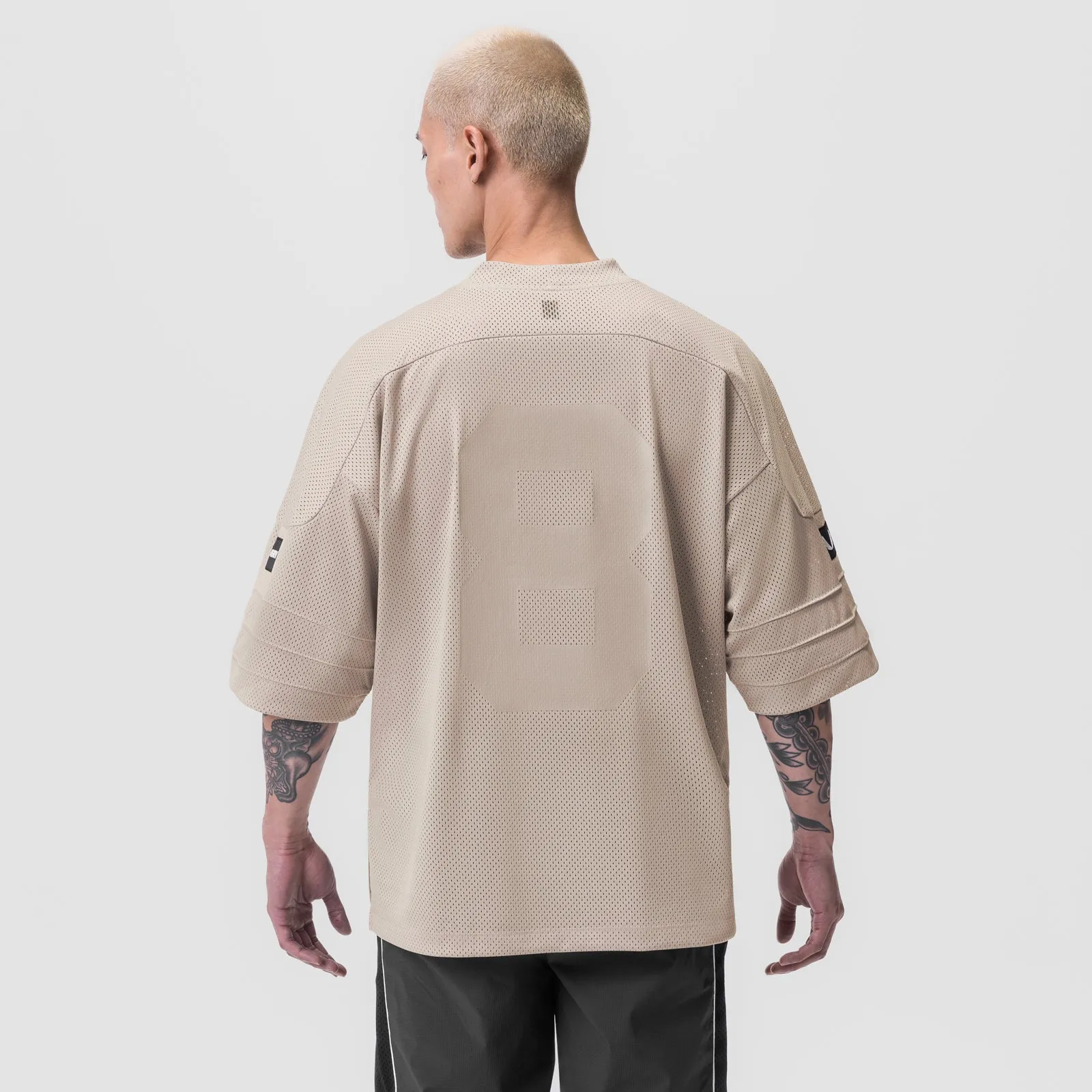 0772. SilverPlus™ Mesh Oversized Jersey  - Beige