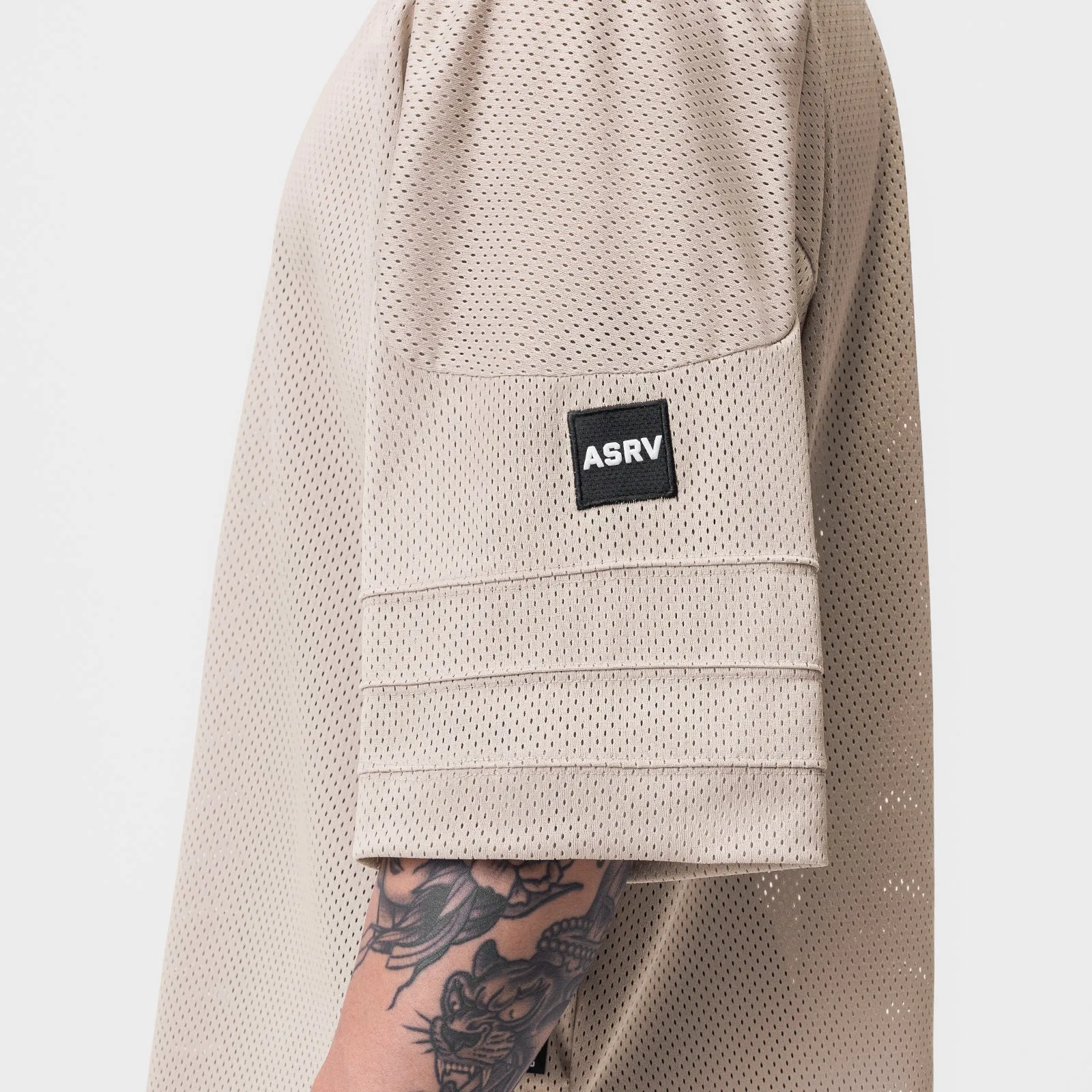 0772. SilverPlus™ Mesh Oversized Jersey  - Beige