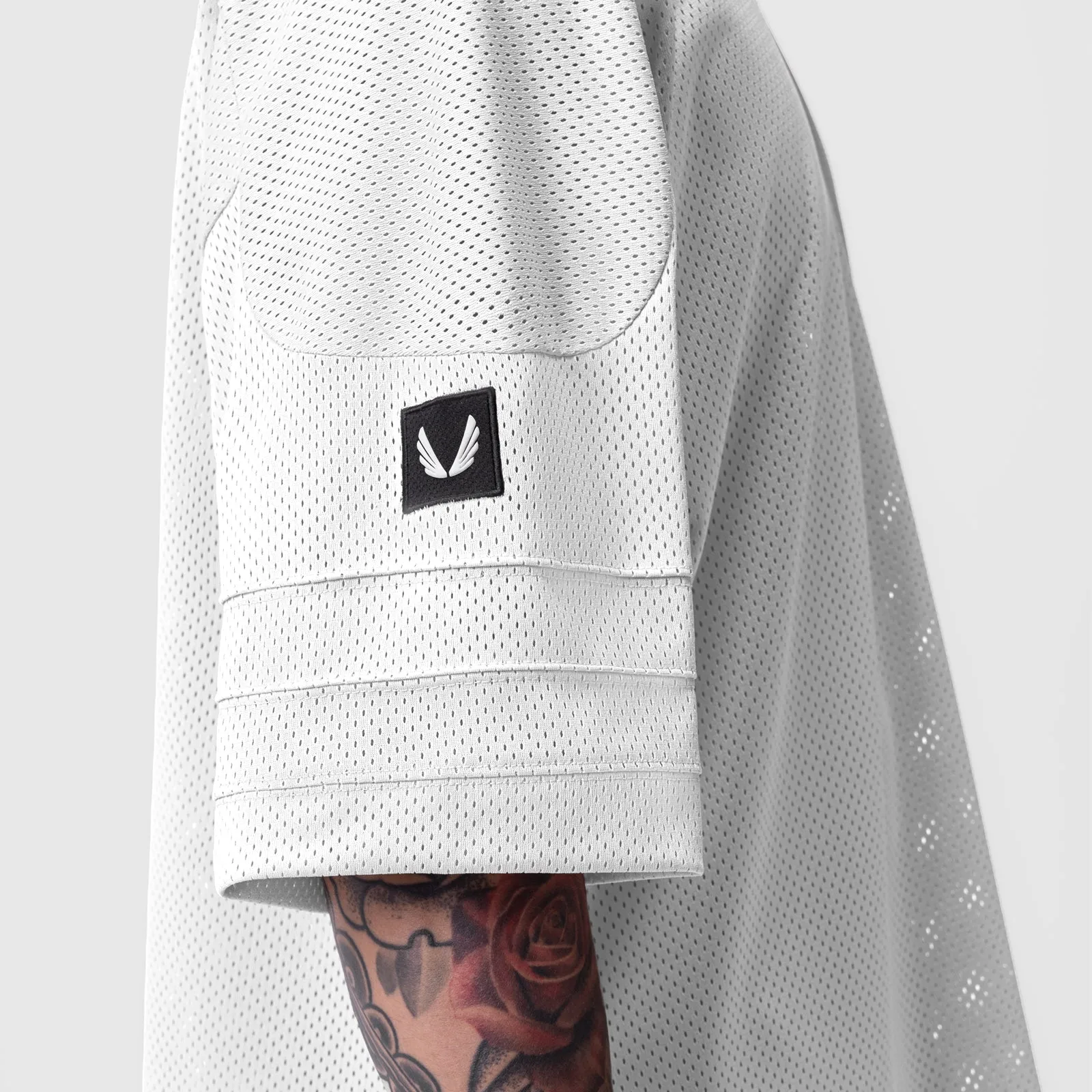 0772. SilverPlus™ Mesh Oversized Jersey  - White