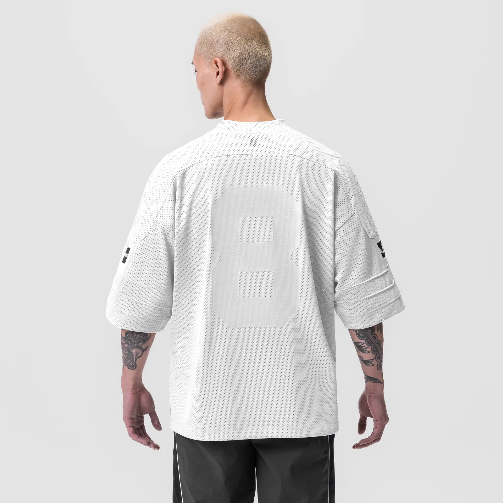 0772. SilverPlus™ Mesh Oversized Jersey  - White