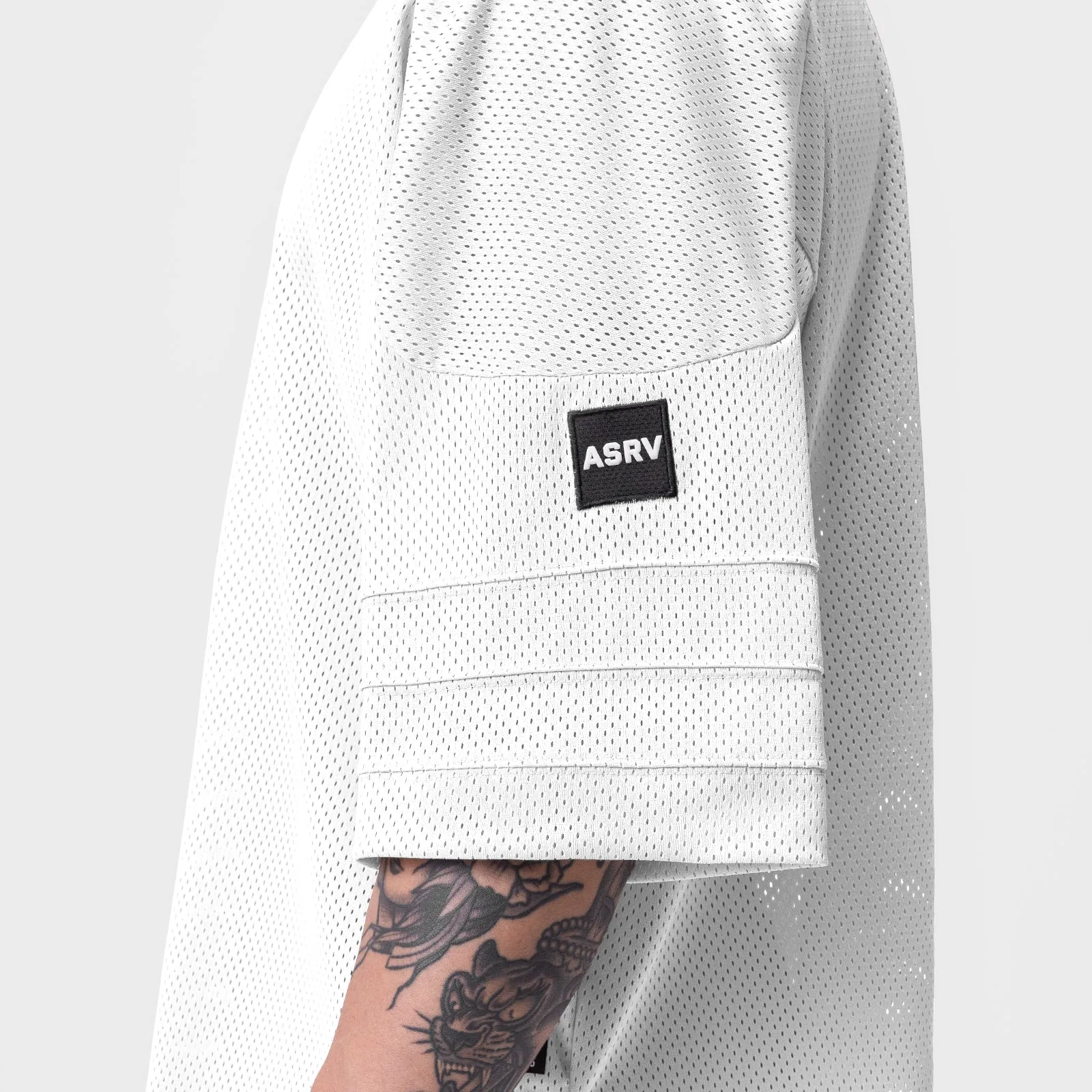 0772. SilverPlus™ Mesh Oversized Jersey  - White