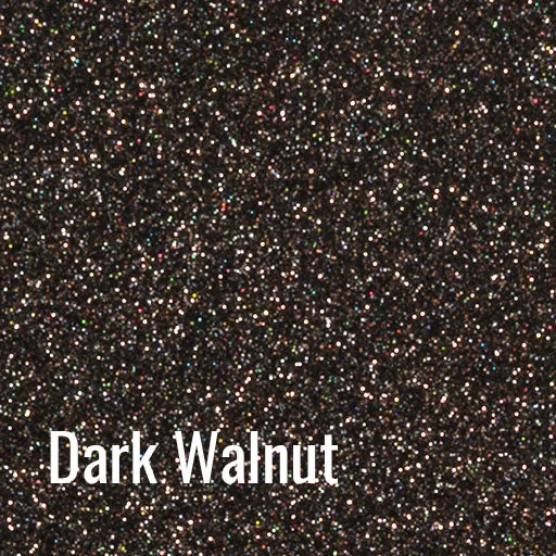 12" Dark Walnut Siser Glitter Heat Transfer Vinyl (HTV)