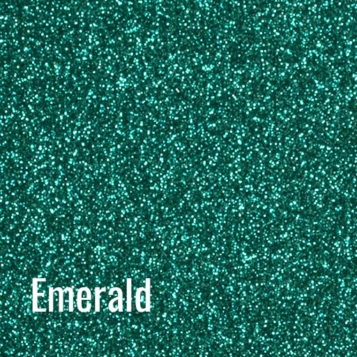 20" Emerald Siser Glitter Heat Transfer Vinyl (HTV)