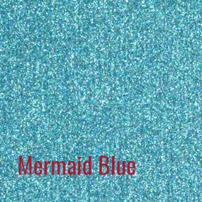 20" Mermaid Blue Siser Glitter Heat Transfer Vinyl (HTV)