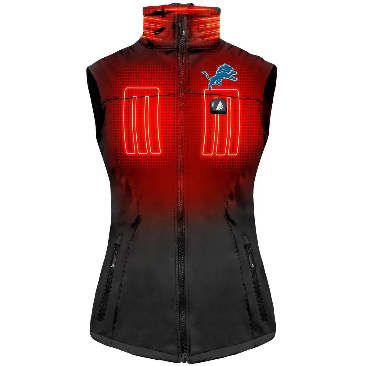 ActionHeat Detroit Lions 5V Women's Softshell Battery Heated Vest