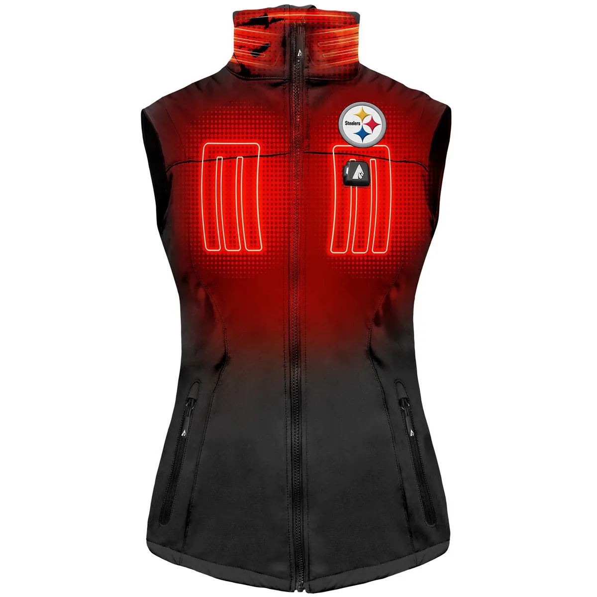 ActionHeat Pittsburgh Steelers 5V Women's Softshell Battery Heated Vest