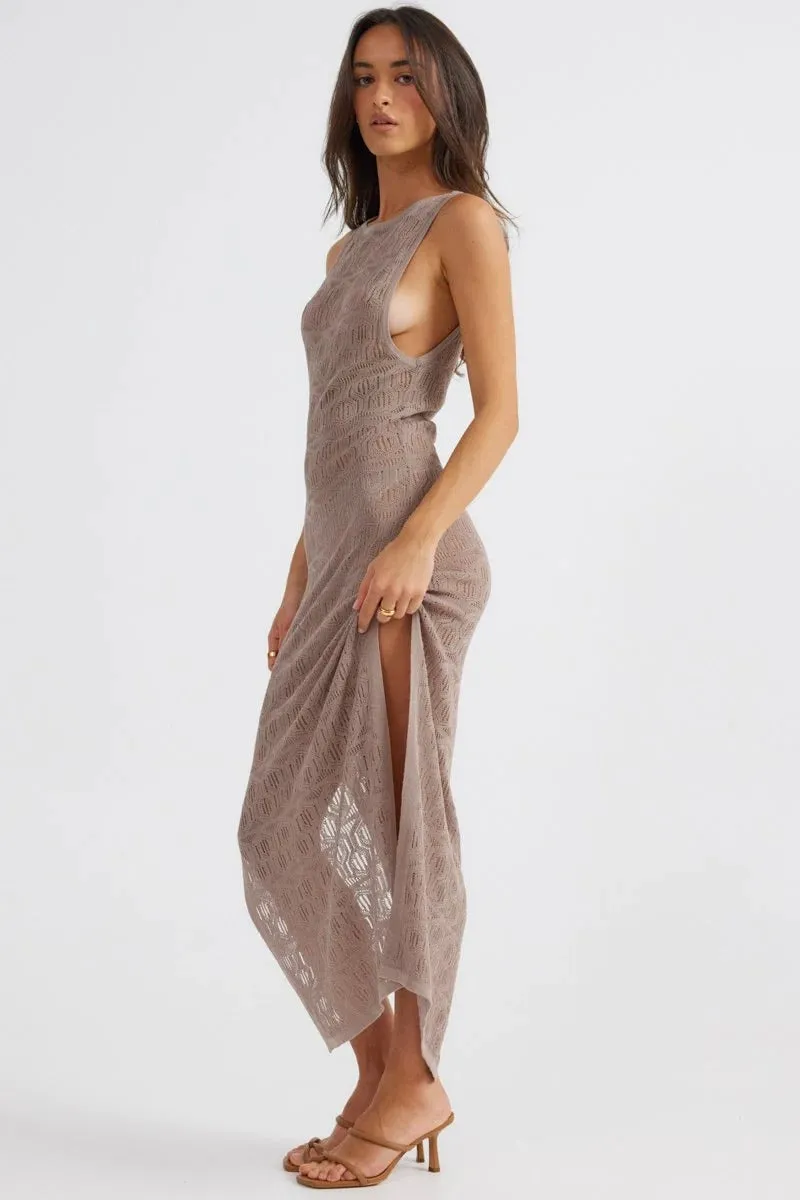 Aelia Maxi Dress - Mocha