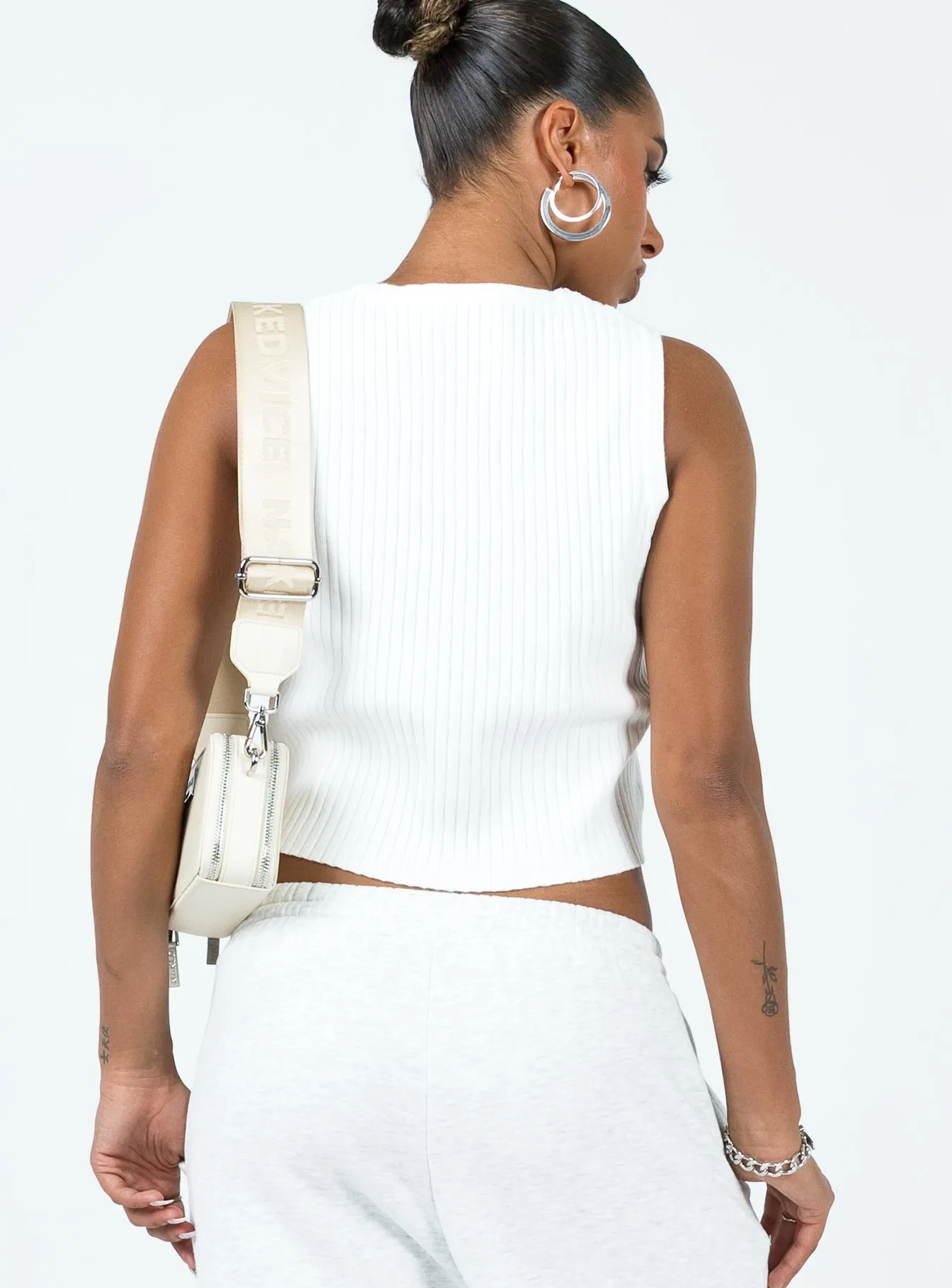 Alisma Vest Top White