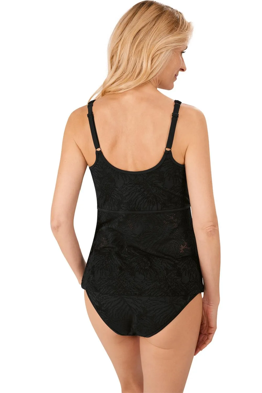 Amoena Palma Mastectomy Tankini, Black (71643)