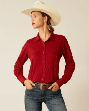 Ariat Women's Sun-Dried Tomato VentTEK Stretch Long Sleeve Shirt 10048775