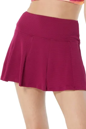 Beach House Pique Solids Olivia Swim Skort, Summer Fig (H51745)