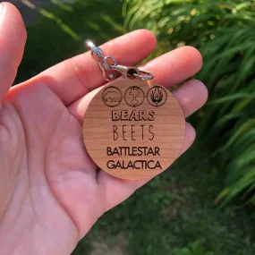 Bears beets battlestar galactica Keychain The Office