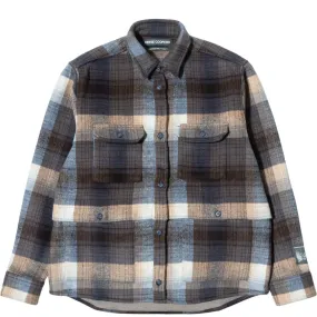 BRUSHED WOOL FLANNEL BUTTON DOWN SHIRT