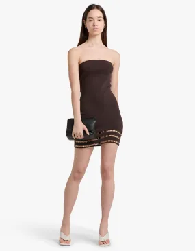 Carbrook Mini Dress - Dark Coffee