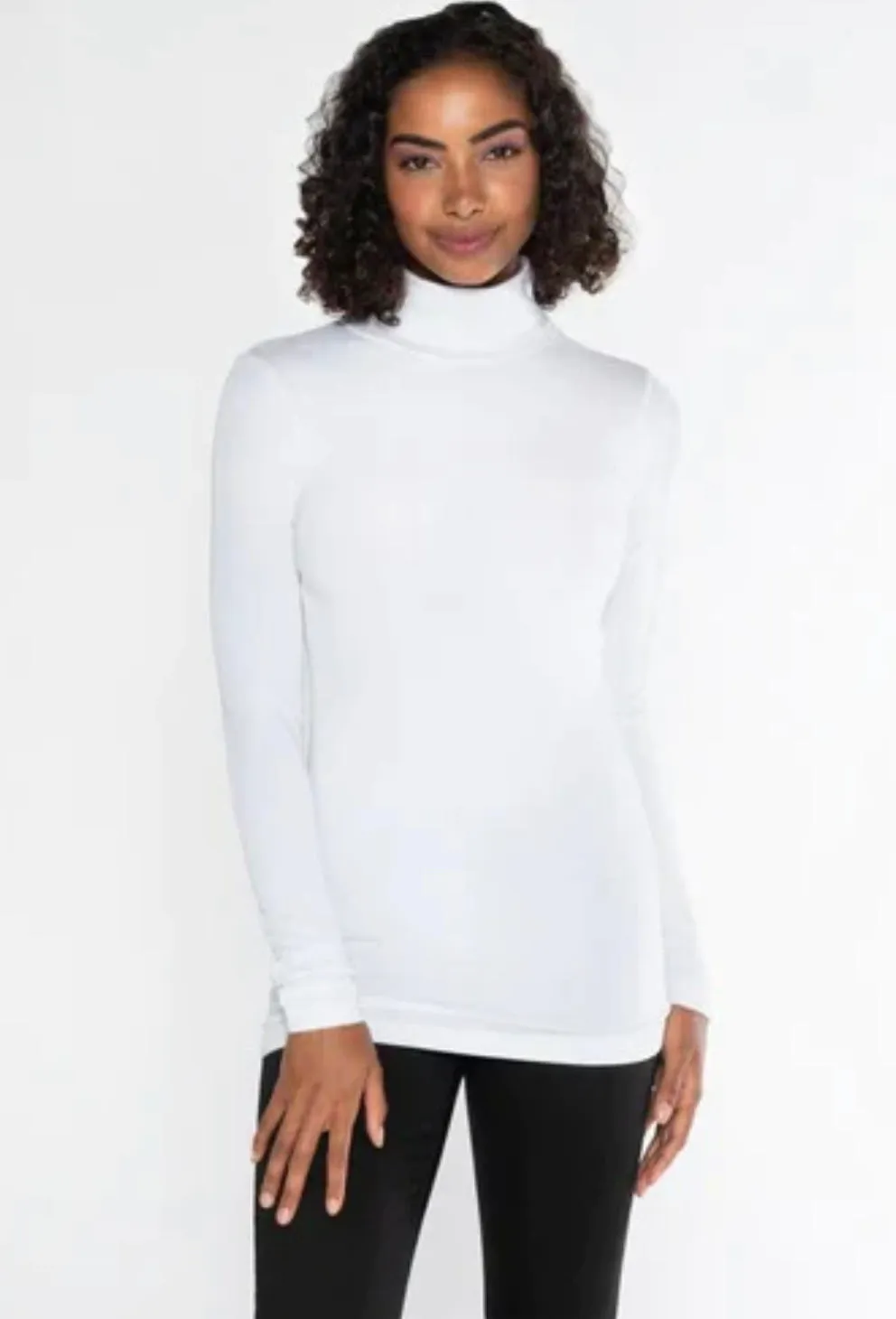 C'EST LONG BAMBOO TURTLE NECK LS