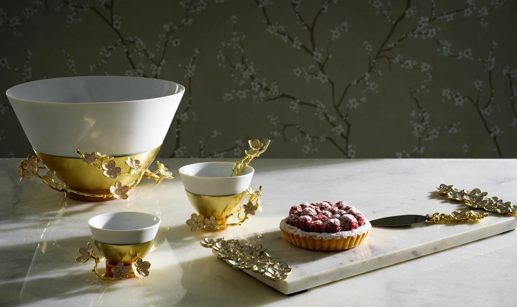 Cherry Blossom Porcelain Dipping Bowl