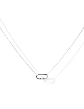 Cherry Lock necklace <br>Silver