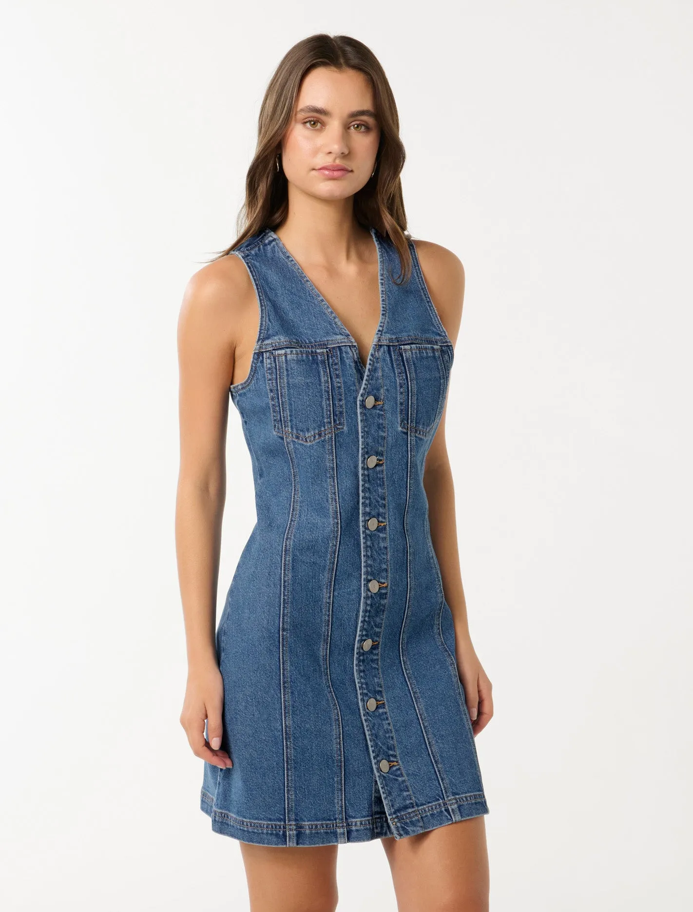 Christine Denim Mini Dress