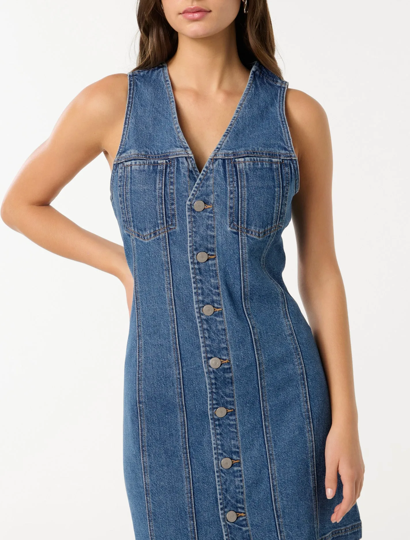 Christine Denim Mini Dress