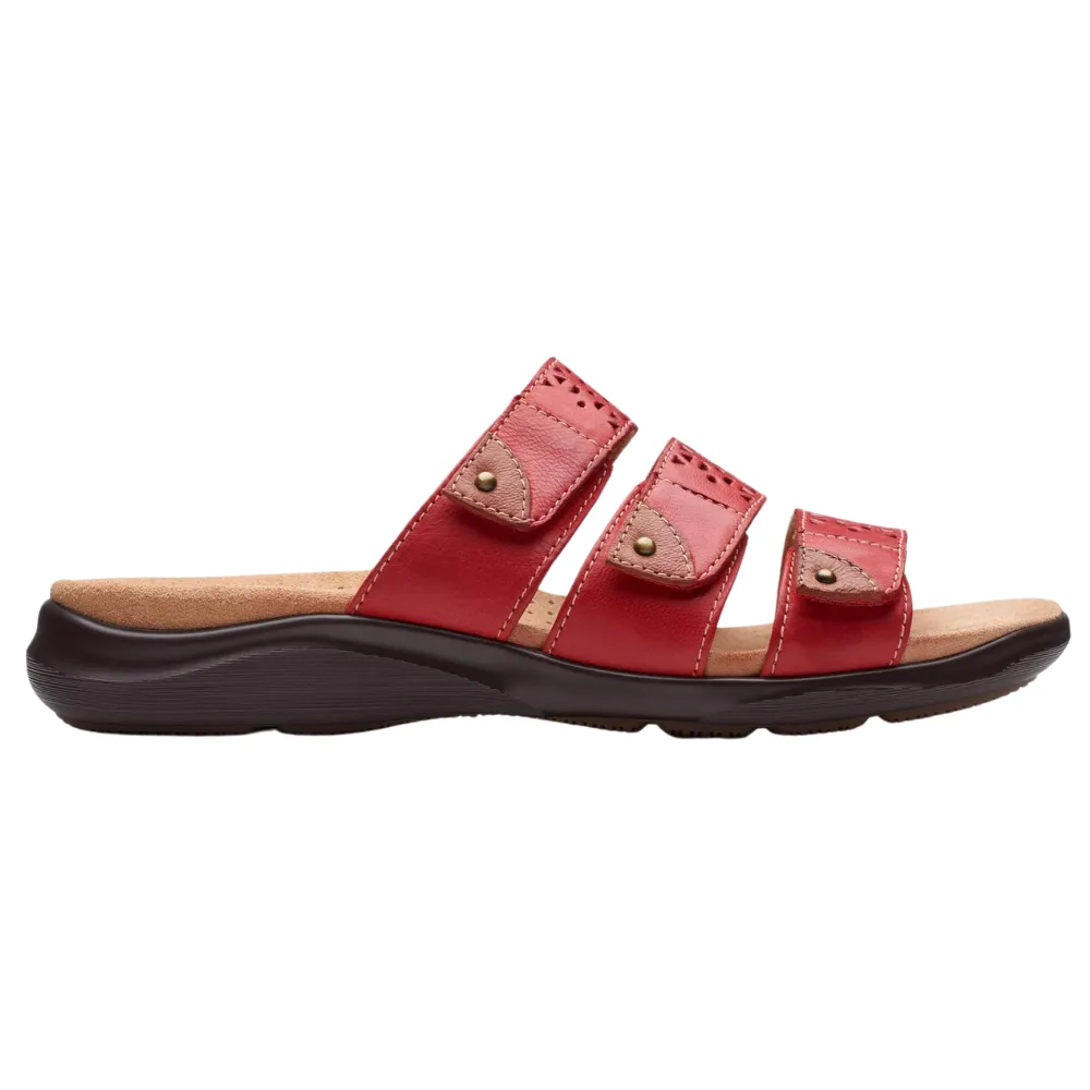 Clarks Kitly Walk Cherry Leather Sandal (Women's)