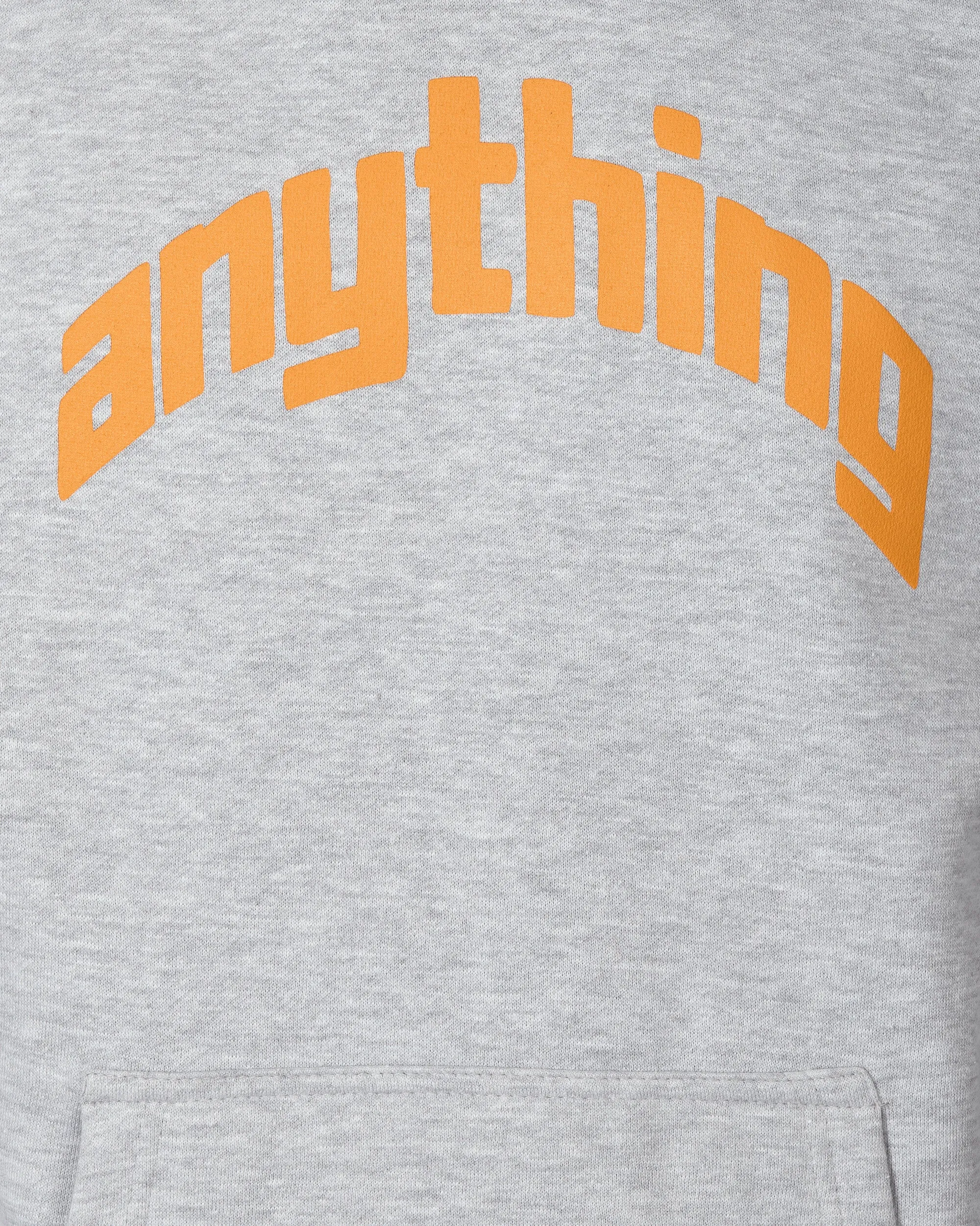 Curved Logo Hoodie Heather Grey