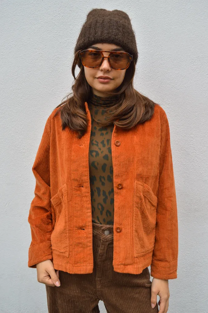 Dedicated Stiby Cinnamon Orange Stick Corduroy Jacket