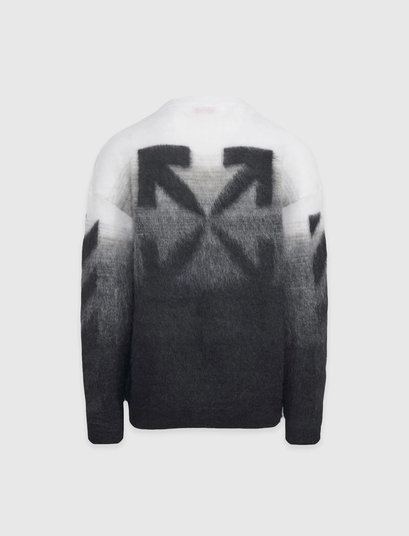 DIAGONAL BRUSHED KNIT CREWNECK