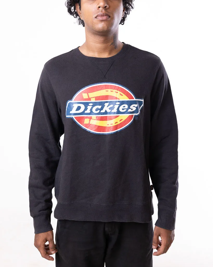 DICKIES CENTRE CHEST BIG LOGO SWEATSHIRT BLACK