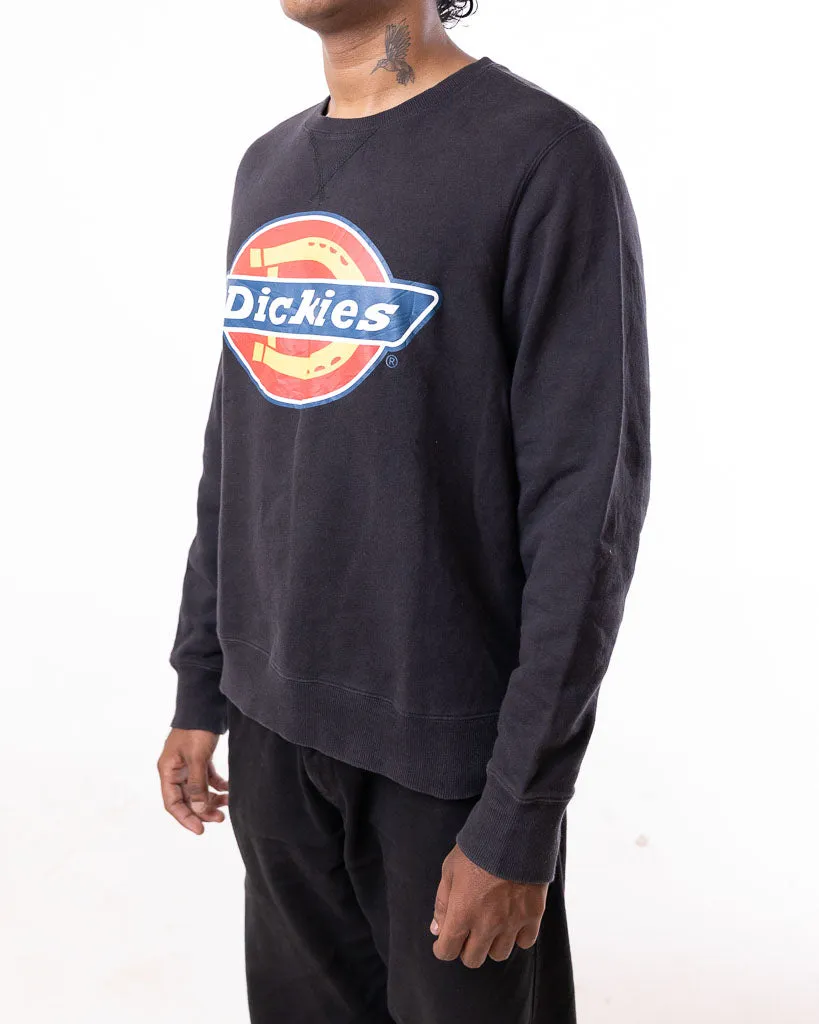 DICKIES CENTRE CHEST BIG LOGO SWEATSHIRT BLACK