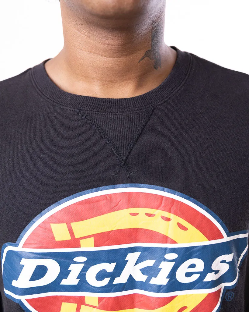 DICKIES CENTRE CHEST BIG LOGO SWEATSHIRT BLACK