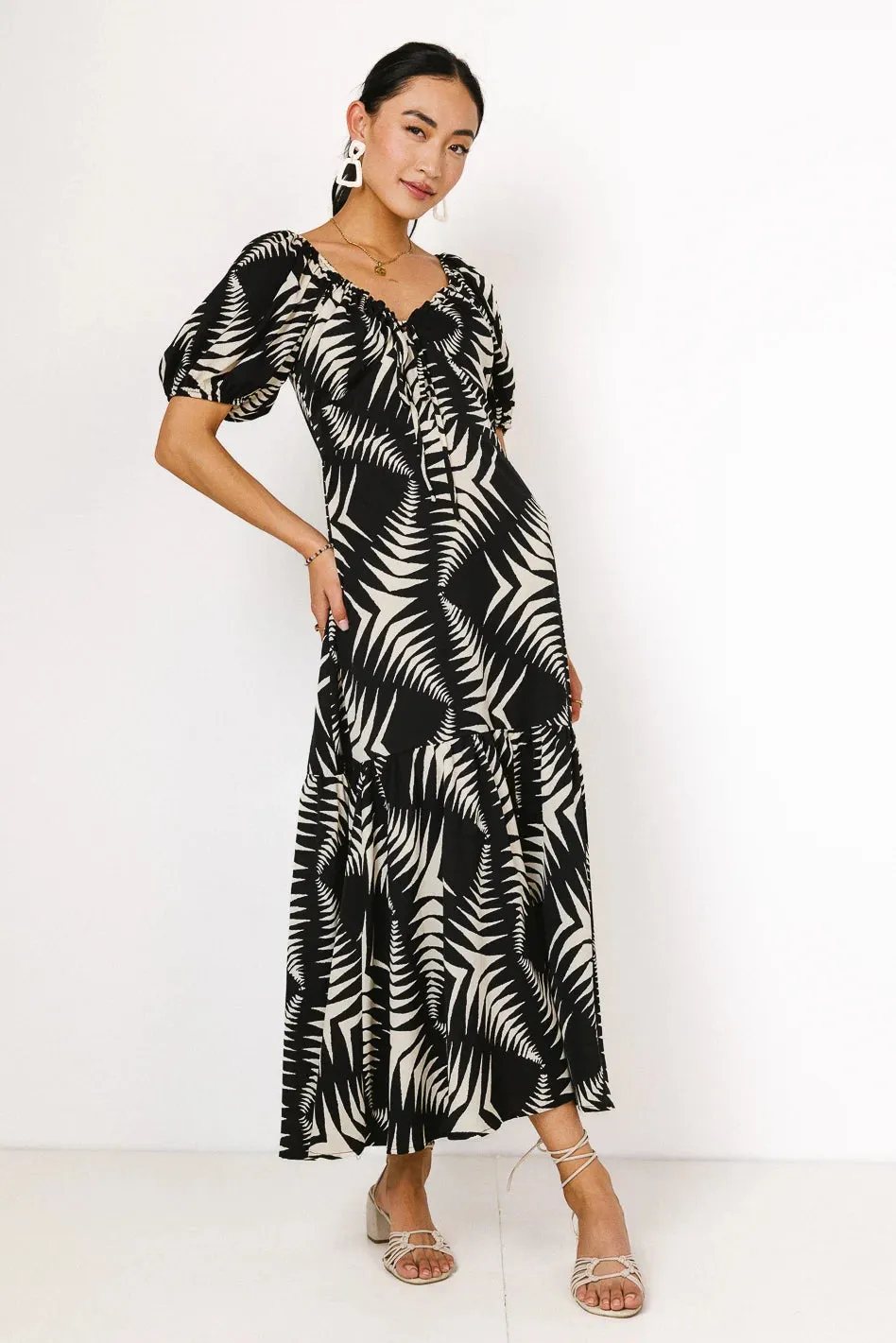 Dinah Abstract Midi Dress