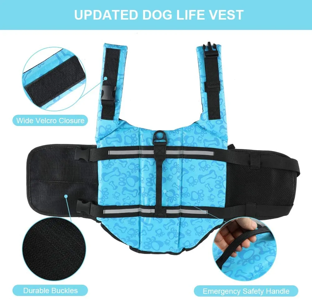 Dog Swimming Vest with Reflective Strips