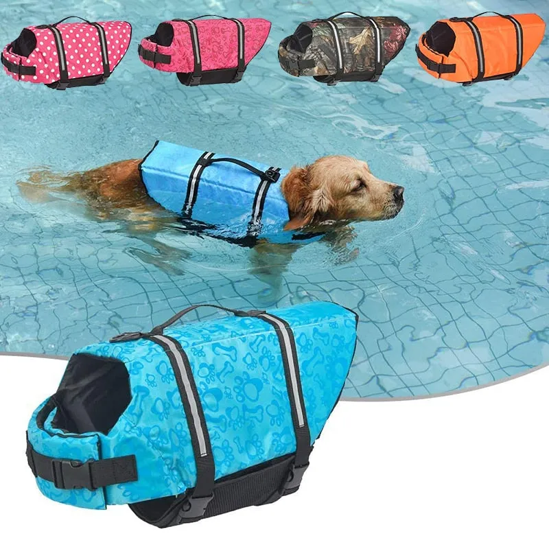 Dog Swimming Vest with Reflective Strips