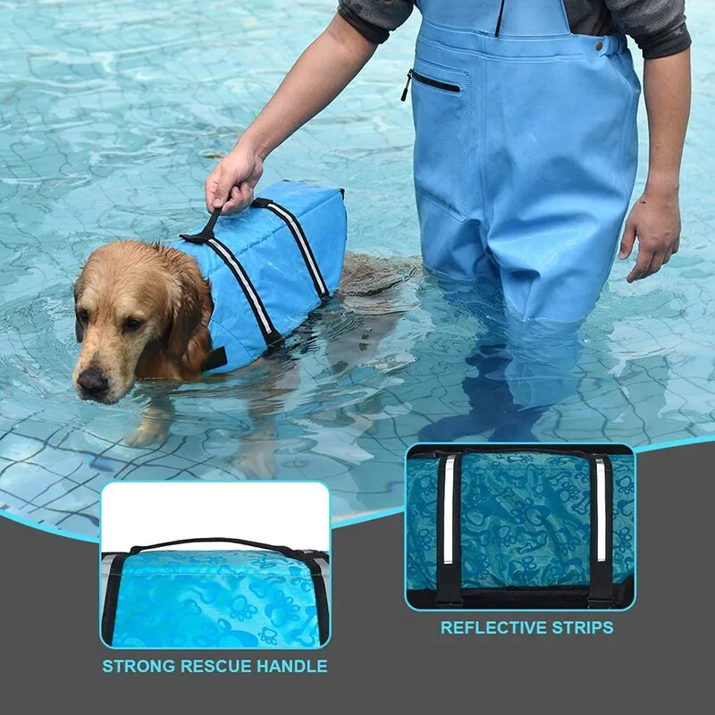 Dog Swimming Vest with Reflective Strips