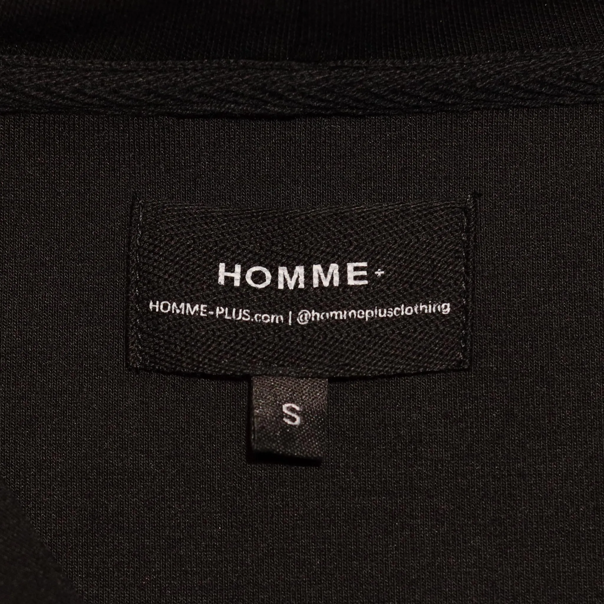 Embroidered H 2-Way Zip-Up Hoodie Black