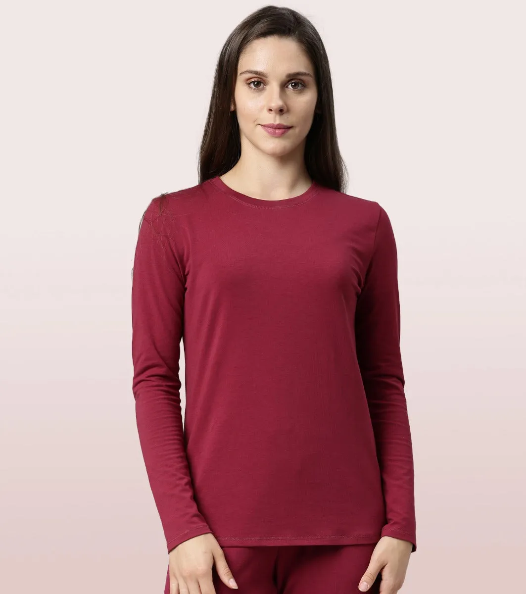 Essentials Cotton Long Sleeve Crew Tee