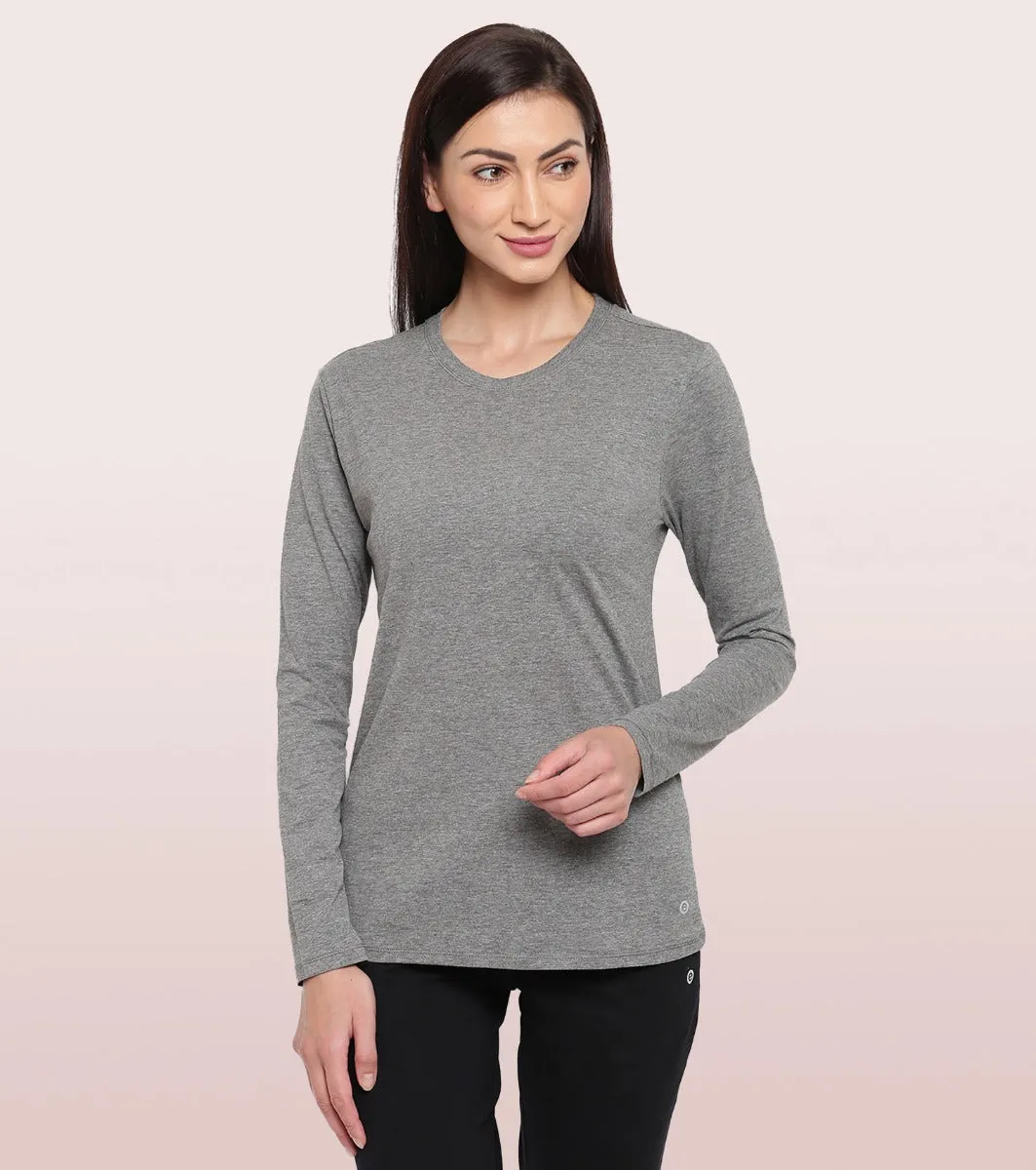 Essentials Cotton Long Sleeve Crew Tee