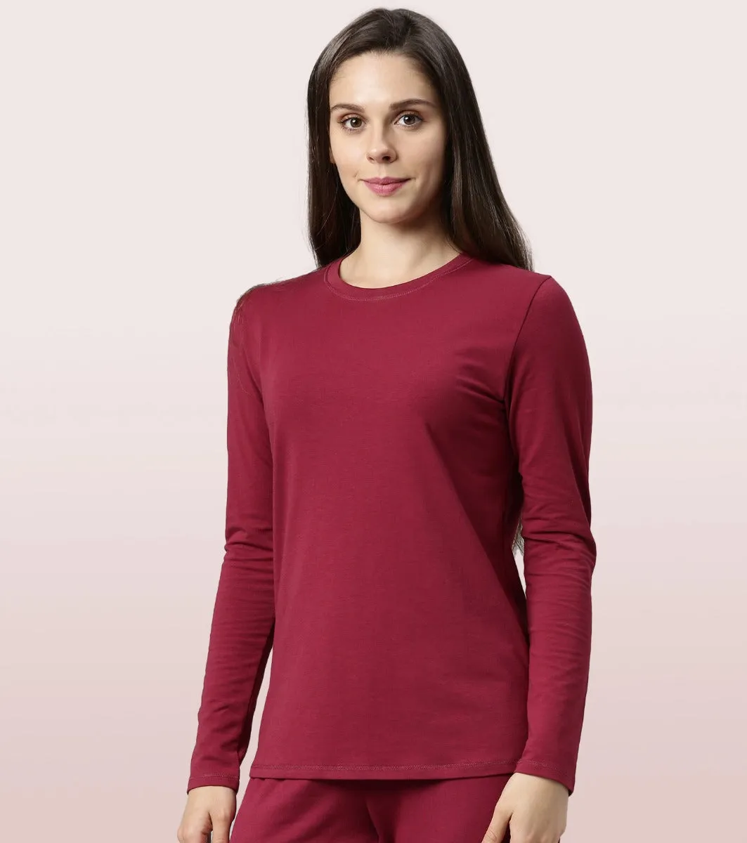 Essentials Cotton Long Sleeve Crew Tee