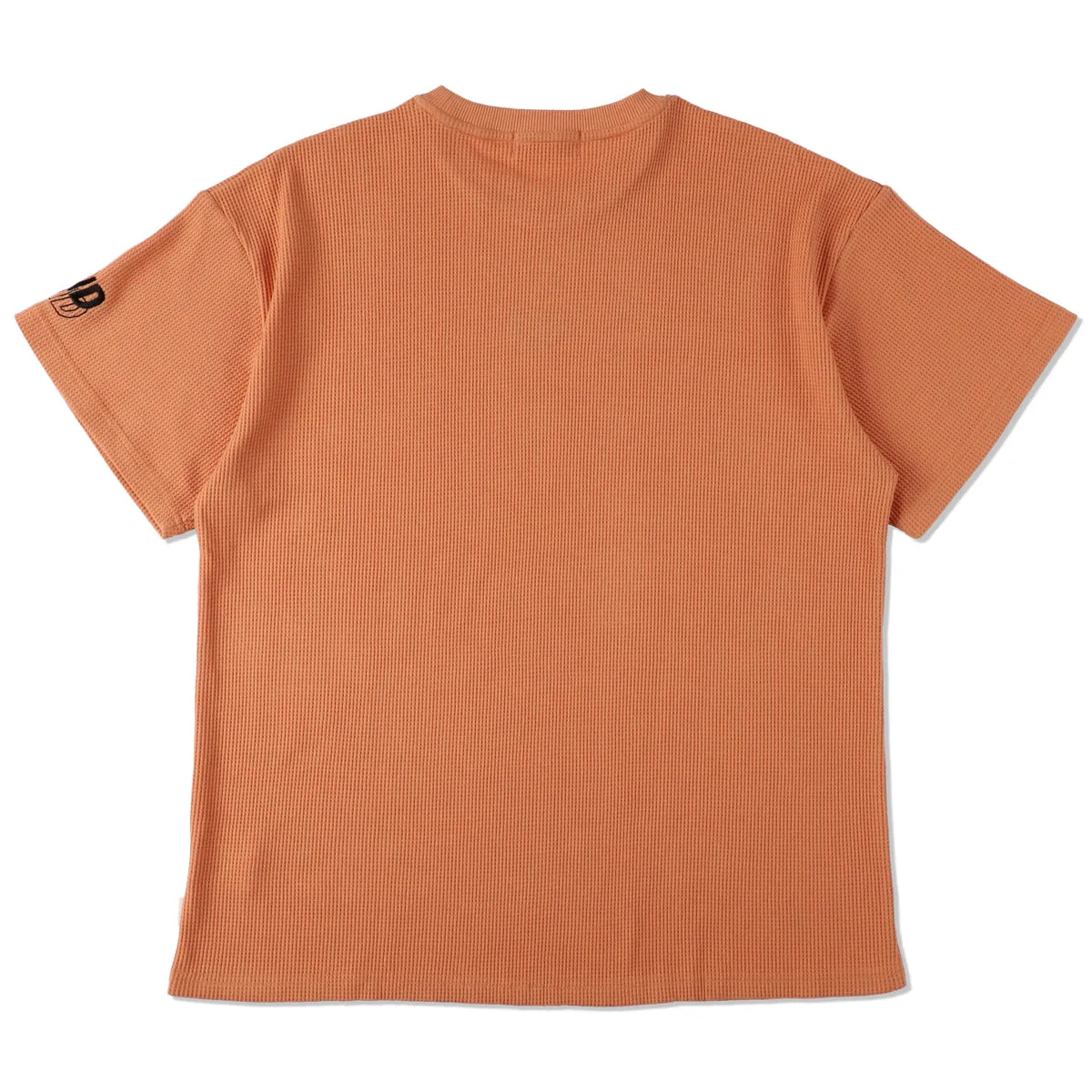 ES_WAFFLE S/S TOP / APRICOT