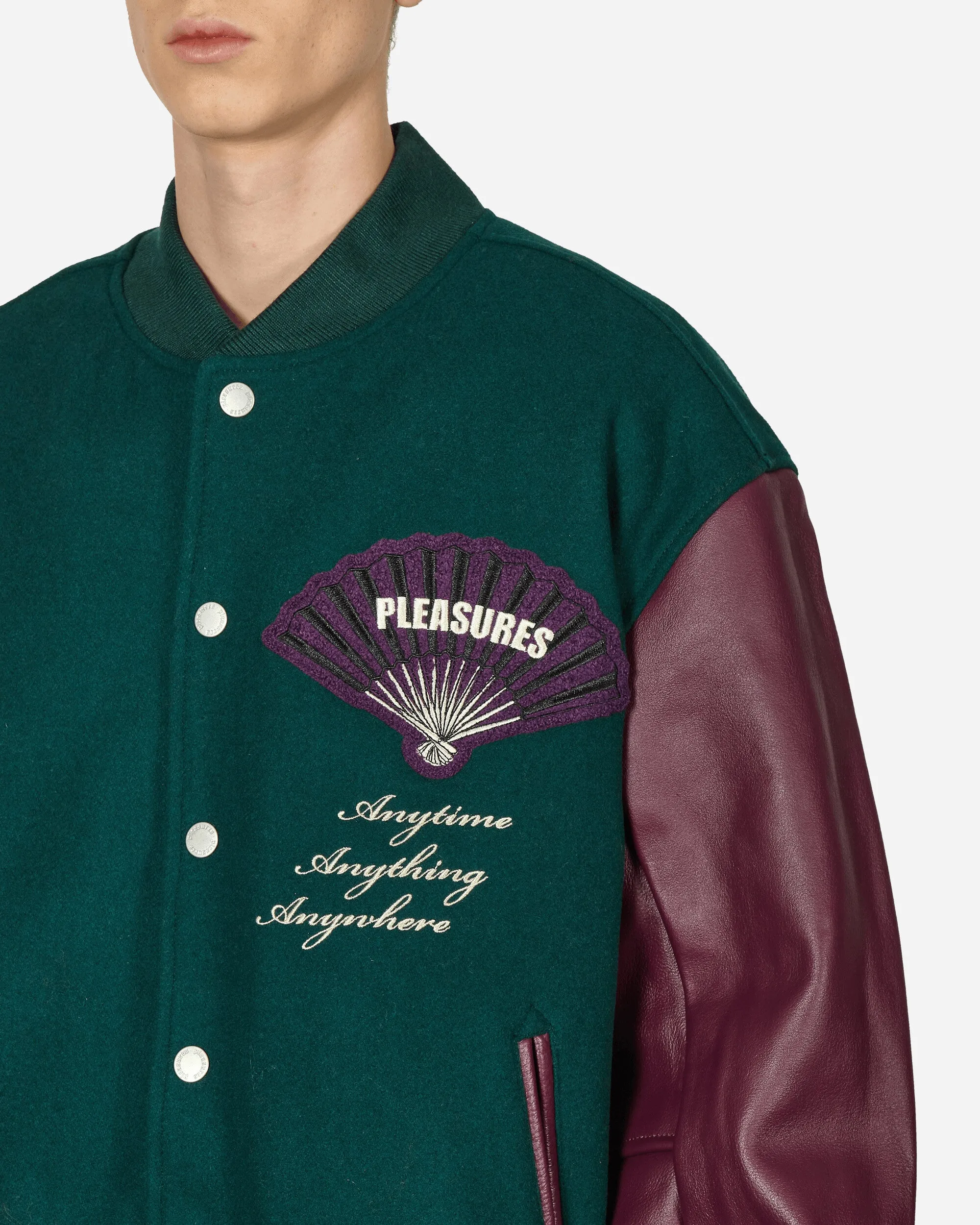 Fan Varsity Jacket Green