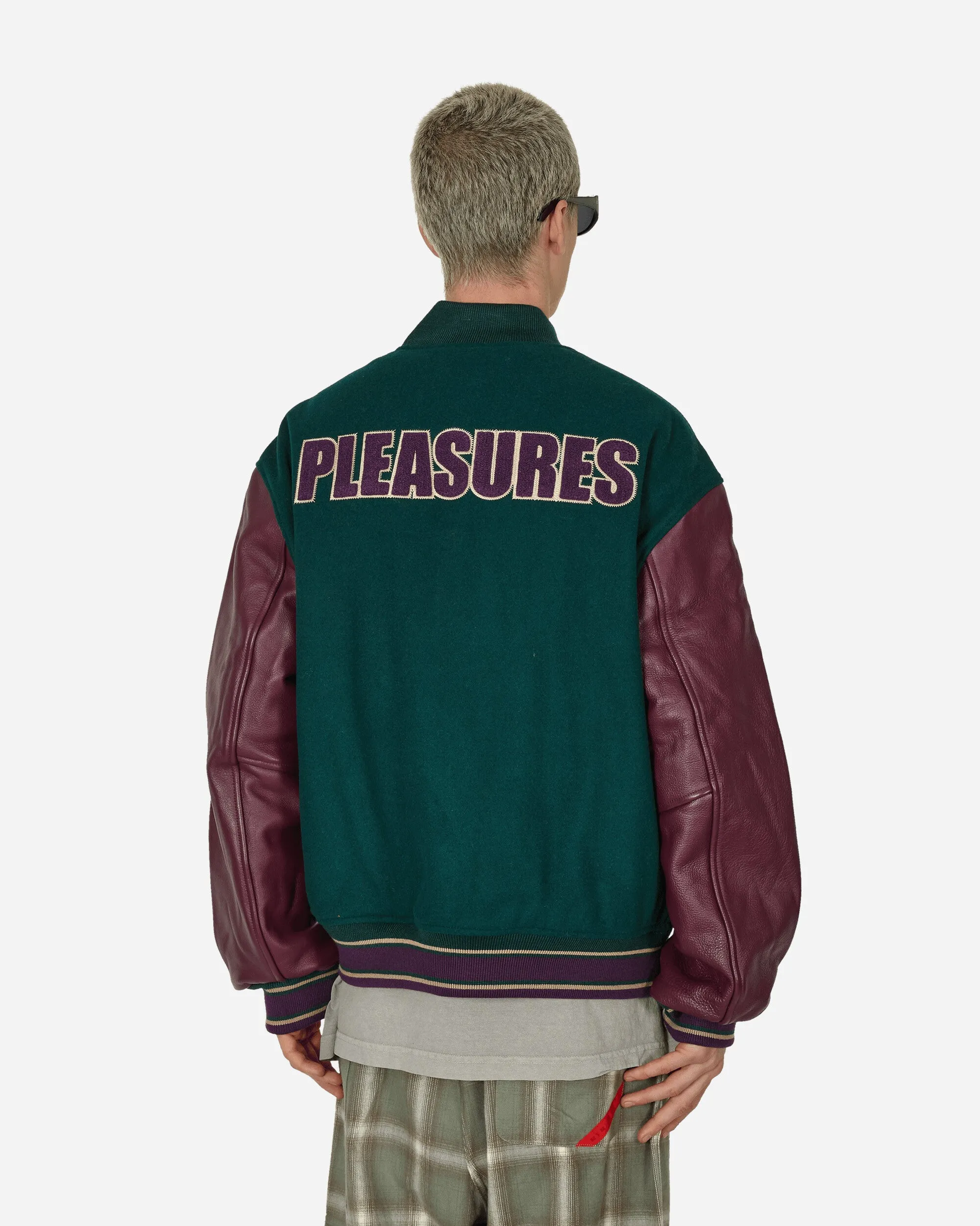 Fan Varsity Jacket Green