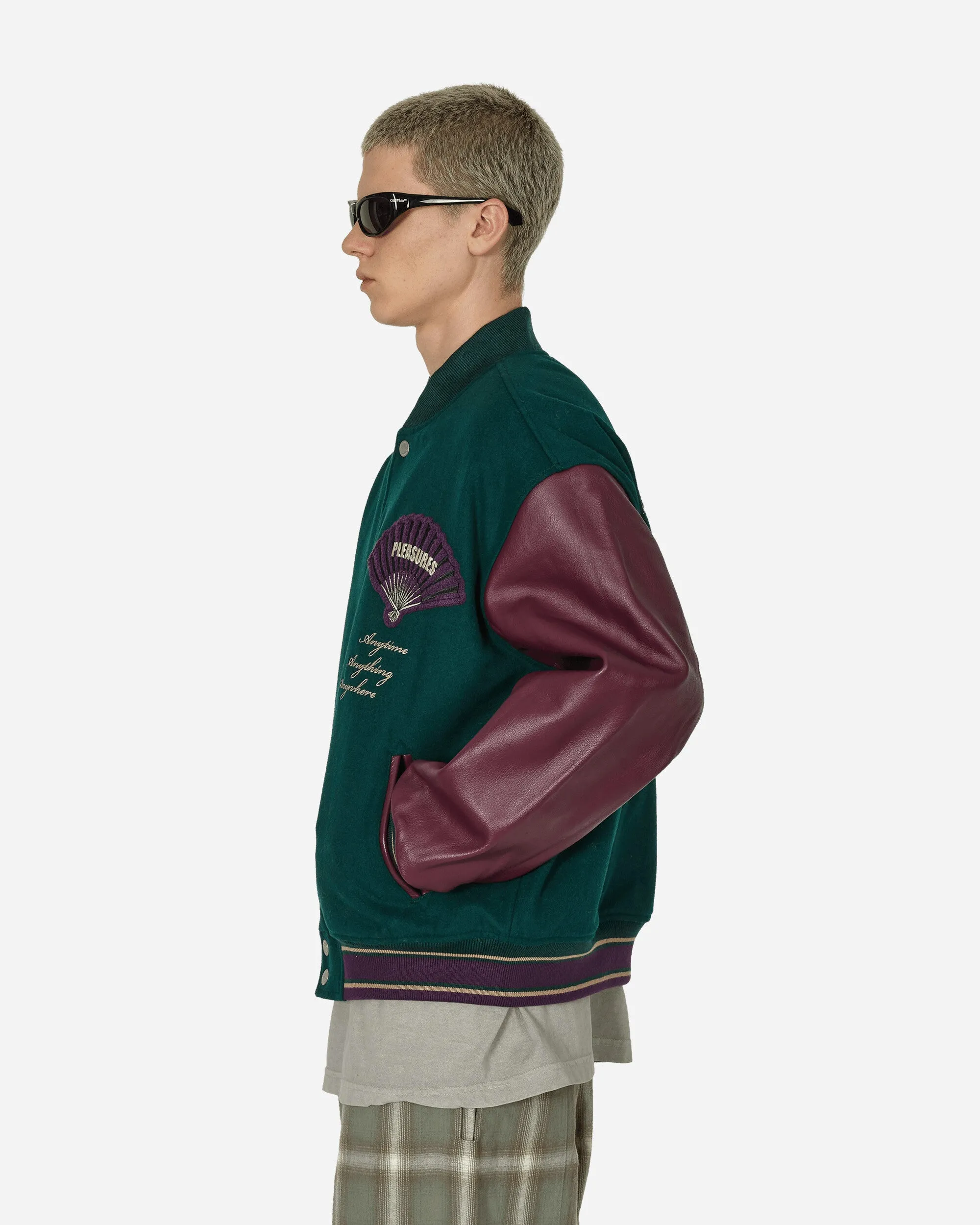 Fan Varsity Jacket Green