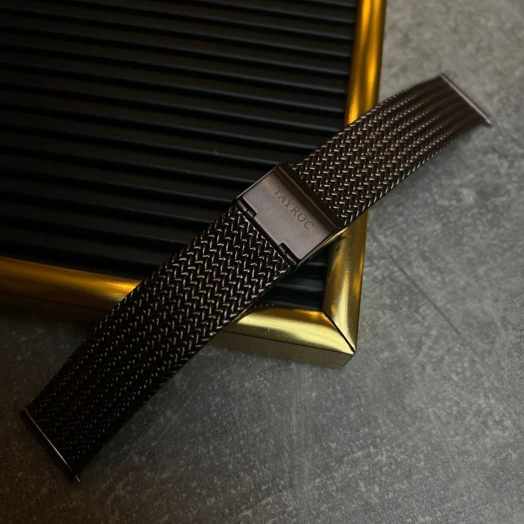 Gun Metal Mesh Strap 18mm