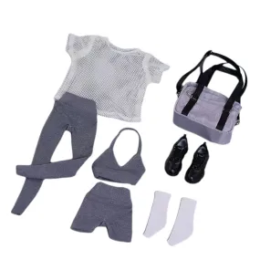 HiPlay Cdtoys, High-Elastic Yoga Sportswear Set, Figure Doll Clothes