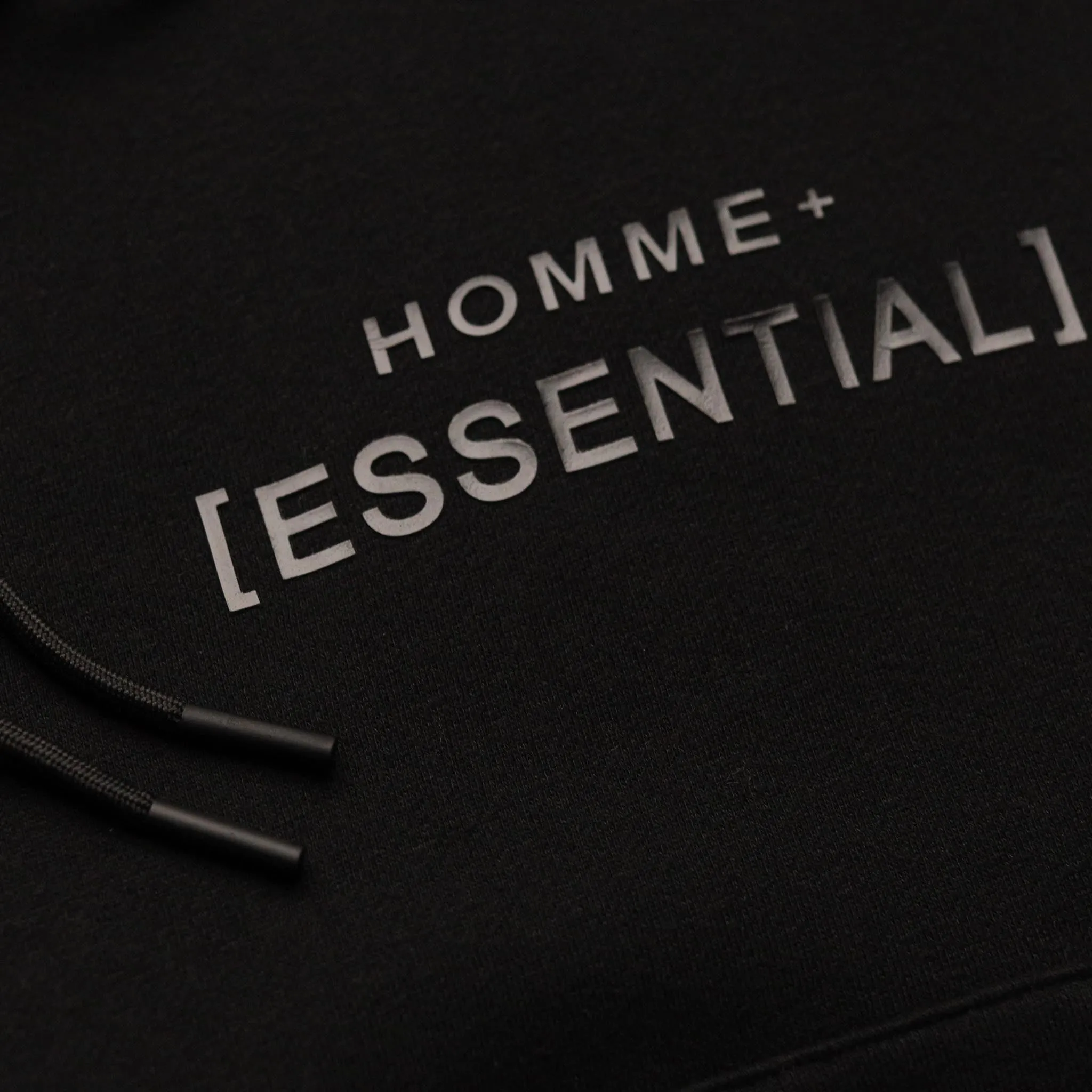 HOMME  Essential Hoodie Black