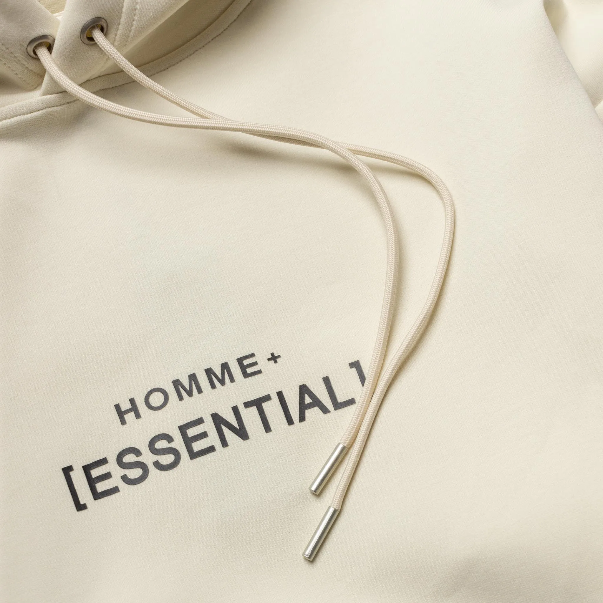 HOMME  Lightweight 'ESSENTIAL' Hoodie Off White