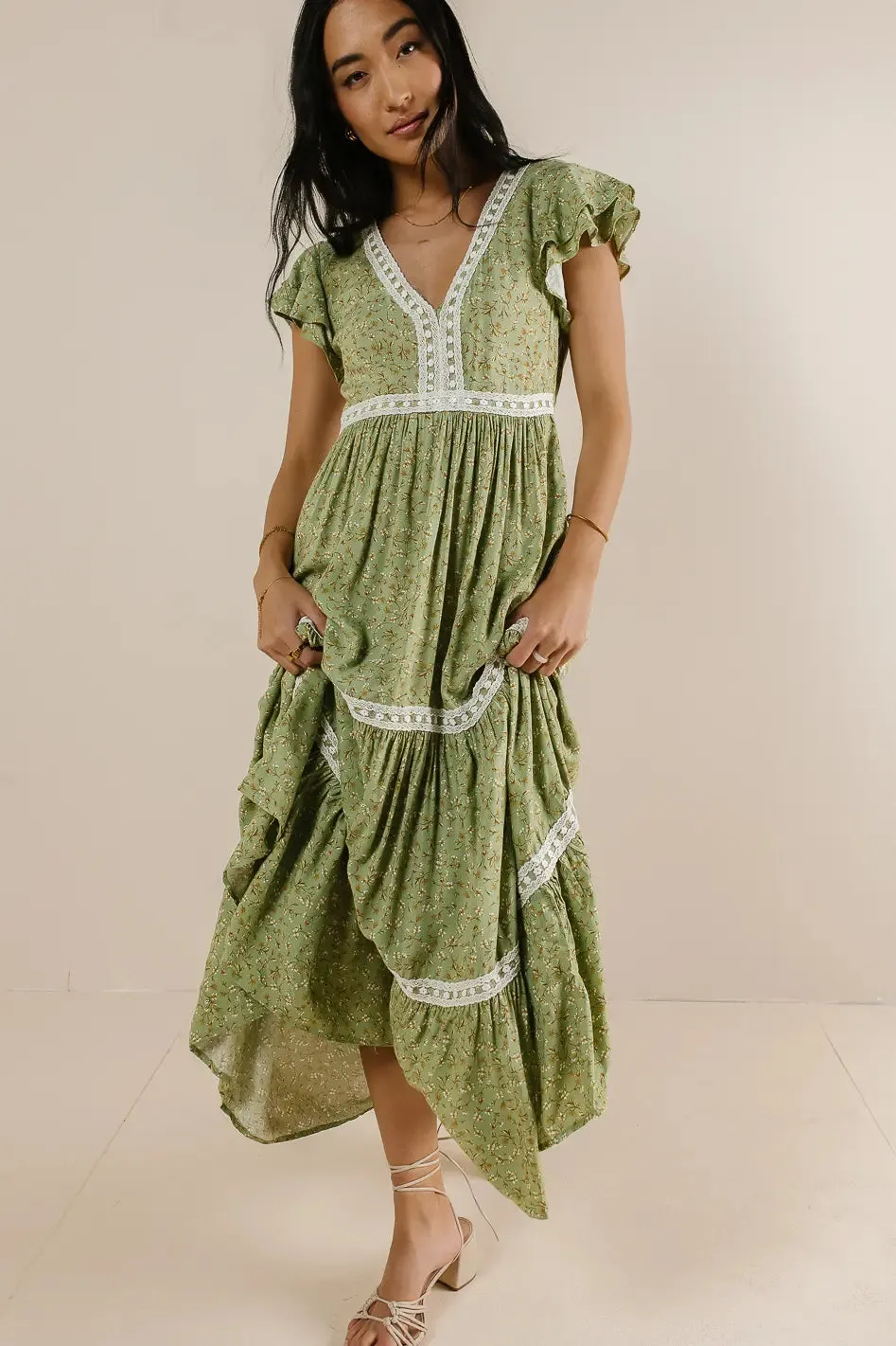 Isn't It Lovely Dress in Sage - FINAL SALE