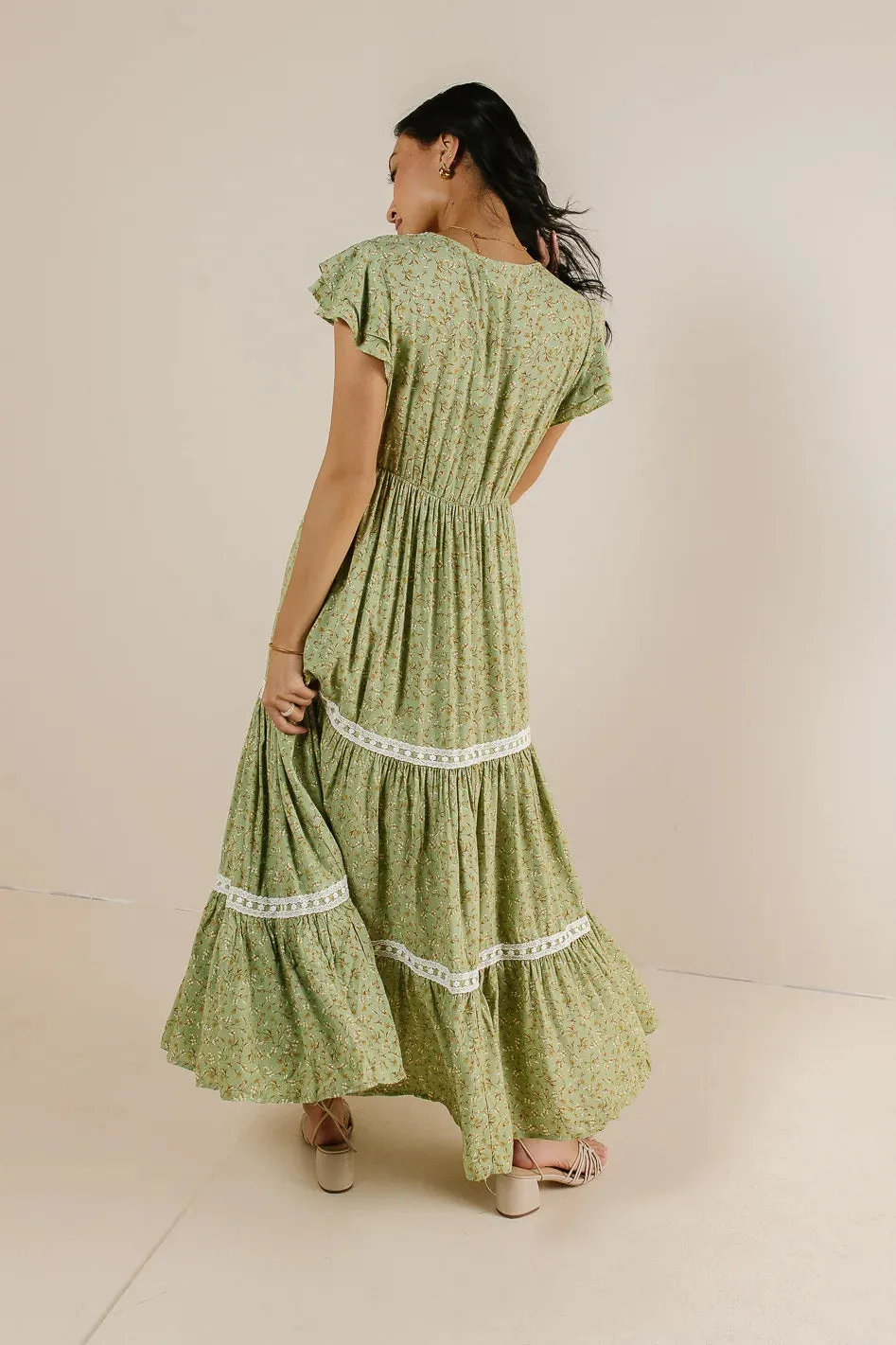 Isn't It Lovely Dress in Sage - FINAL SALE