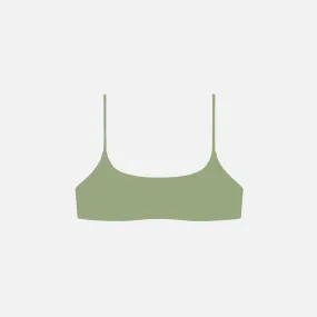 Jade Muse Scoop Top - Matte Olive